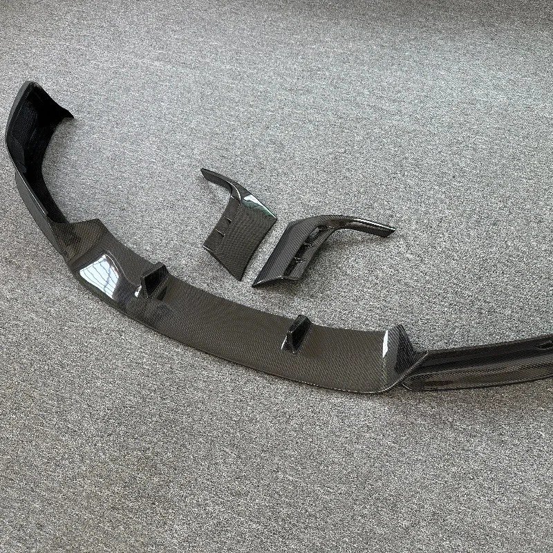 Upgraded Carbon Fiber Front Lip for  Model X to Topcar Style Wide Body Kit